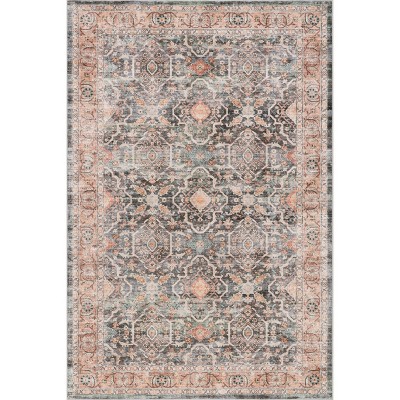 Nuloom Caisyn Bordered Medallion Machine Washable Area Rug