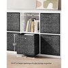 SONGMICS Storage Cubes Non-Woven Fabric Bins with Double Handles Set of 6 Closet Organizers for Shelves Foldable for Clothes - 4 of 4