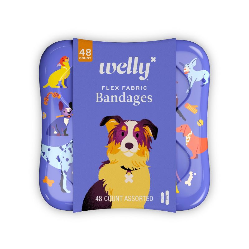 Welly Kid&#39;s Flex Fabric Bandages - Dogs - 48ct, 1 of 11