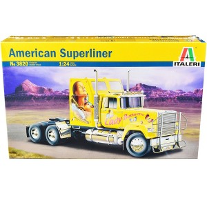 Skill 5 Model Kit American Superliner Truck Tractor "Lady Butterfly" 1/24 Scale Model by Italeri - 1 of 3