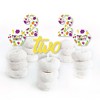 Big Dot of Happiness 2nd Birthday TWO-tti Fruity - Dessert Cupcake Toppers - Frutti Summer Second Birthday Party Clear Treat Picks - Set of 24 - 2 of 4