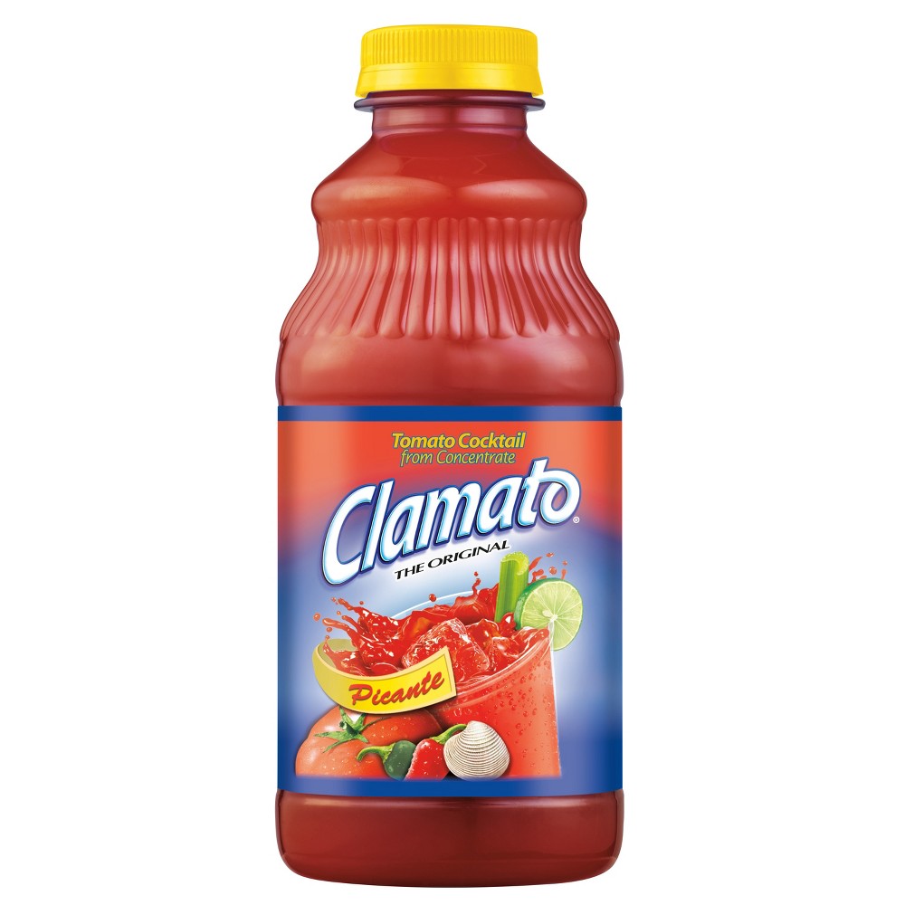 UPC 014800512755 product image for Clamato Picante Tomato Cocktail - 32 fl oz Bottle | upcitemdb.com