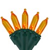 Northlight LED Mini Christmas String Lights - Orange - 33' Green Wire - 100ct - 2 of 3