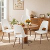 EROMMY Upholstered Dining Chairs Set Of 4 With Walnut Metal Legs (Set of 4) - 4 of 4