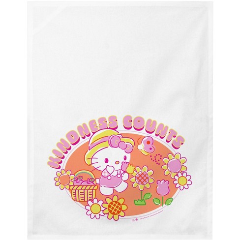 Hello Kitty Anime Characters All Over Print Kitchen Decor Tea Towel