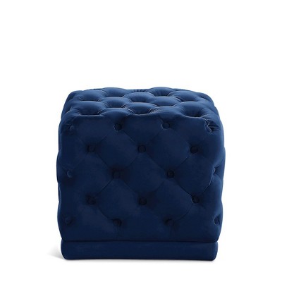 Meridian Furniture,Stella Velvet Ottoman/Stool