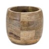 Round Wood Planter (Set of 2) - 3 of 3