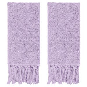 REGALWOVEN Bathroom Cotton Absorbent Soft Decorative Turkish Hand Towels with Tassel 14" x 30" - 1 of 4