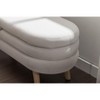 NicBex Storage Bench Velvet Fabric Accent Stools with Wood Legs for Bedroom and Entryway, Gray - 4 of 4