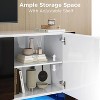 AMERLIFE U-Shaped Legs Fireplace TV Stand with Fireplace - 4 of 4