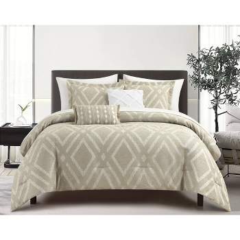 Chic Home Design 9pc Queen Shahram Comforter Set Beige