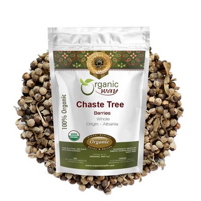 Organic Chaste Tree Berries Whole 8 Oz