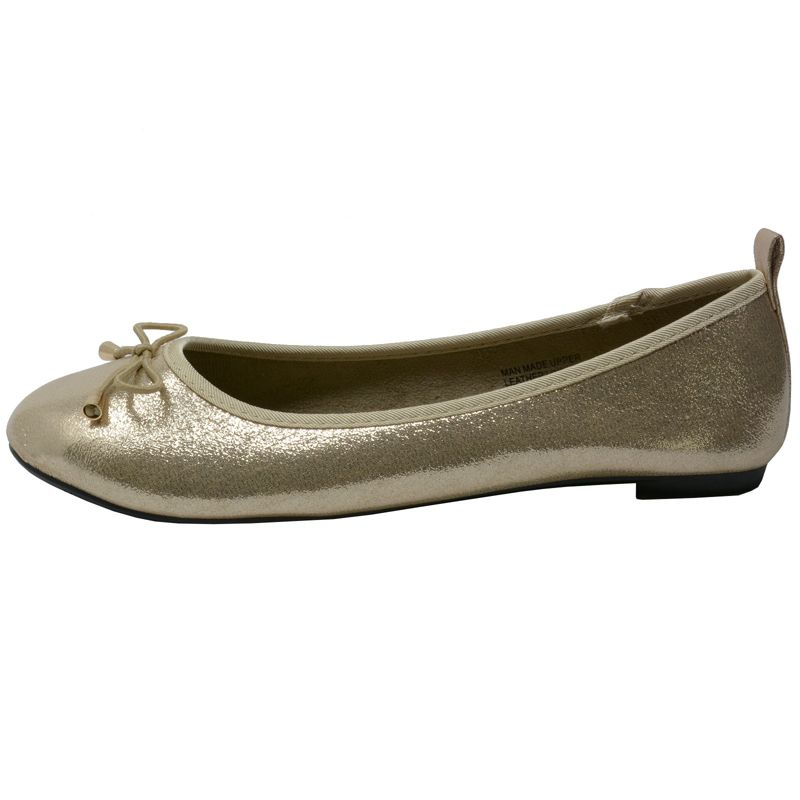 Alpine Swiss Womens Patent Leather Aster Slip On Ballet Flats, 3 of 8