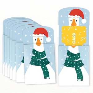 Big Dot of Happiness Christmas Silly Goose Gift Card Holders with Envelopes, Holiday Cash Money Holders Gift Card Sleeves, Nifty Gifty Pack, Set of 8 - 1 of 4