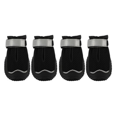 Unique Bargains Breathable Dog Shoes Dog Boots Paw Protectors 4 Pcs
