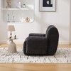 Airsurfer Modern Oversized Accent Chair, Upholstered Lounge Chair Fabric with Curved Design for Living Room or Bedroom - 3 of 4