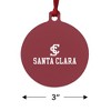 Santa Clara University Primary Logo Aluminum Holiday Christmas Tree Ornament  3.0" (7.6 cm) x 3.37" (8.6 cm) - 3 of 4