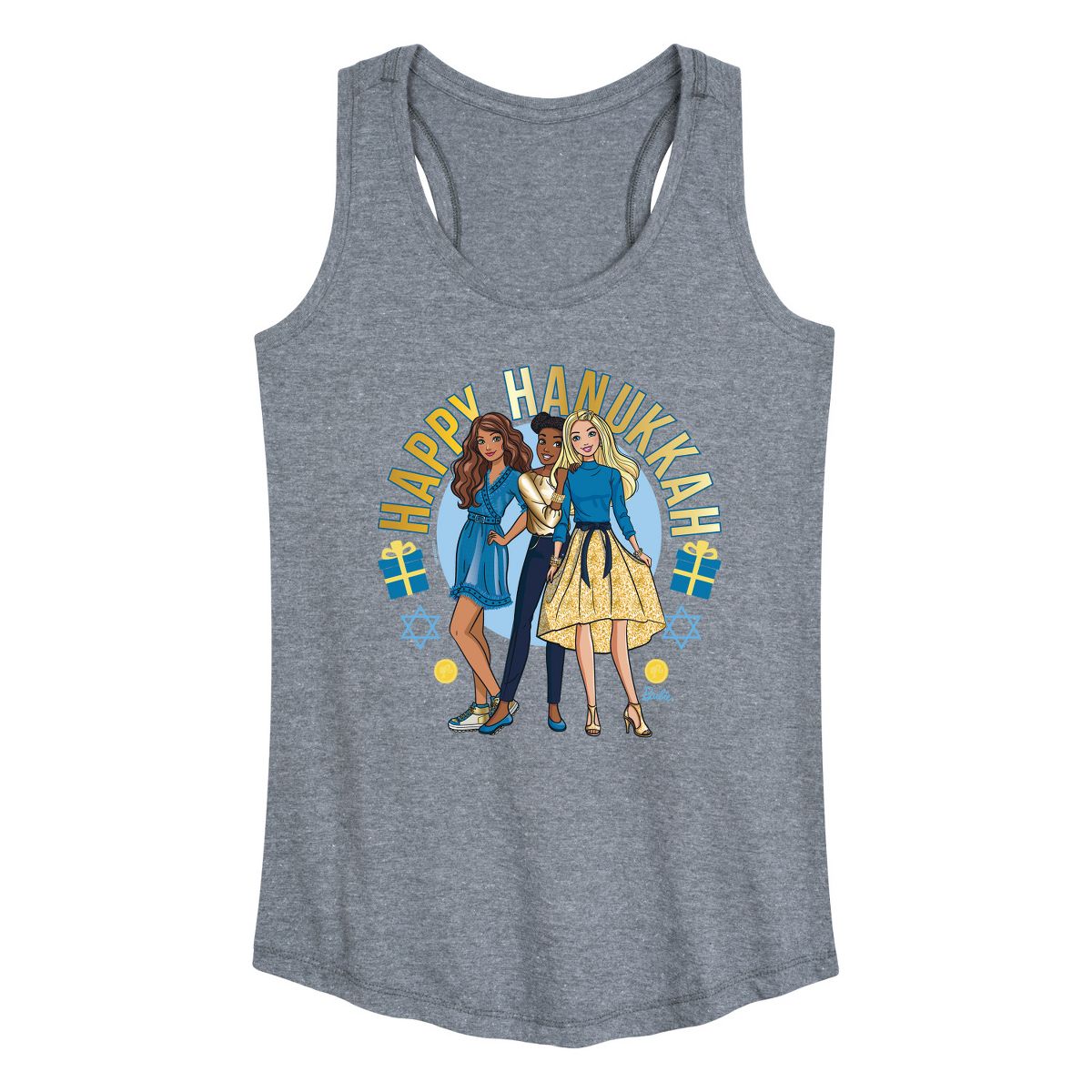 Women's - Barbie - Winter Holidays Graphic Racerback Tank - thumbnail 10