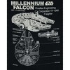 Seven Times Six Star Wars Shirt Mens Millennium Falcon Corellian Engineering Graphic Tee Black - 2 of 3