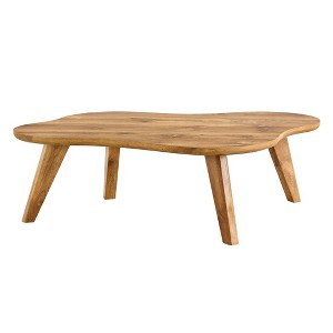 NicBex Cloud Shape Coffee Table with Imitation Marble/Wood Tabletop for Living Room,Dining Room,Bedroom - 1 of 4