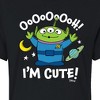 Women's - Disney - Alien Ooh I'm Cute Cropped Graphic T-Shirt - 2 of 4