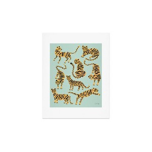 Cat Coquillette Tiger Collection Mint Orange 11" x 14" Art Print - Society6 - 1 of 2