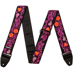 Dunlop Jimi Hendrix Blacklight Monterey Guitar Strap - 1 of 3