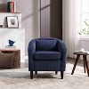 CAVINAS Corduroy Barrel Accent Chair with Curved Backrest and Pillows,Cozy Upholstered Living Room Chairs,Reading Chairs for Living Room - 2 of 4