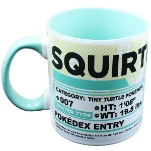 Just Funky Pokemon Pokedex Squirtle 20oz Ceramic Mug - 1 of 2