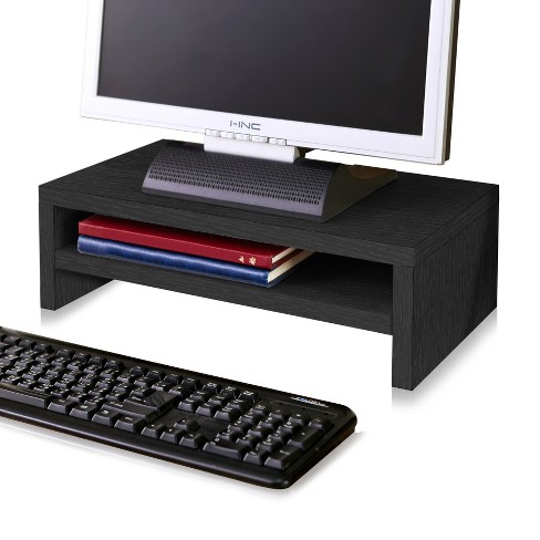 Eco Friendly 2 Shelf Monitor Stand Riser Black Way Basics Target