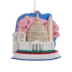Kurt Adler Resin Ornament for Christmas Tree, Washington DC Scene - 1 of 2
