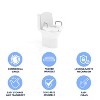 Emma and Oliver Ramsey Elevated Toilet Seat for the Elderly with Height Adjustable Foam Wrapped Handles and Locking Safety Mechanism - 2 of 4