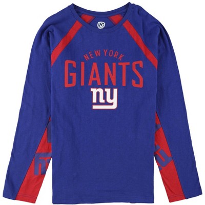 G-III Sports Mens New York Giants Graphic T-Shirt, Blue, Large