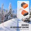 VEVOR Driveway Markers,100PCS 48inch,0.4 inch Diameter,Fiberglass Poles Snow Stakes with Reflective Tape,12"Steel Drill Bit & Protection Gloves,Orange - 3 of 4
