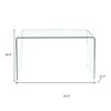 HomeRoots 43" Clear Glass Solid Console Table - 3 of 4