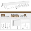 2-Pack Wooden Necklace Organizer Wall Mount with 24 Hooks, White Hanging Jewelry Display Hanger for Necklaces - 4 of 4
