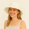 Anna-Kaci Women's Woven Bucket Hat with Soft Frayed Brim and Lightweight Straw Texture - 2 of 4
