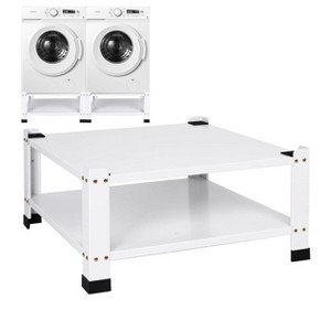 Laundry Pedestal, Washer and Dryer Pedestal 28 Inch Width 14 Inch Height - Heavy Duty Steel, 800lbs Capacity Universal Raiser - 1 of 4
