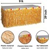 2-Pack Luau Grass Table Skirts with Hibiscus, 9 Ft Reusable - Tropical Party Decor by 4E's Novelty - 2 of 4