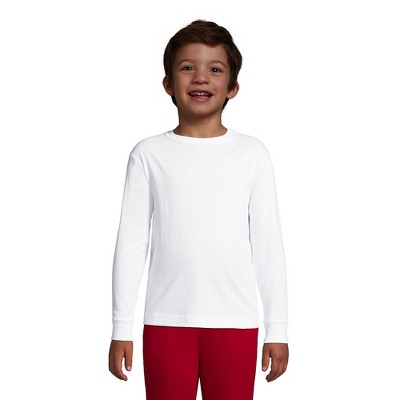 Lands' End School Uniform Kids Long Sleeve Essential T-shirt