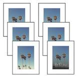 Americanflat Front Loading Picture Frames in Black - Plastic Frames with Shatter-Resistant Glass
