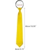 INSPIRE CHIC Men's Solid Color Satin Shine Pre-tied Knot Zipper Ties - 2 of 4