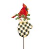 Round Top Collection 29.5 Inch Elegant Mittens Christmas Birds Yard Stakes Decorative Garden Stakes - 3 of 3