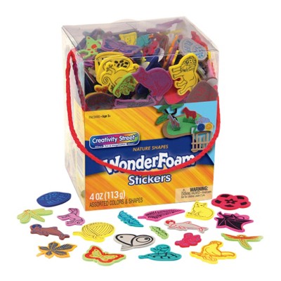 Wonderfoam Self-Adhesive Nature Assorted Shape Foam Sticker, Assorted Size, Assorted Color, 4 oz