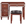 NicBex Vanity Desk with Mirror Dressing Table with Flip-top Mirror, Storage Drawers, Makeup Desk with Tufted Seat Stool for Apartment - 3 of 4