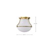 Nuvo Lighting Valdora 1 - Light Flush Mount in  Natural Brass - 4 of 4
