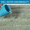 Attop Bathroom Rugs, Bath Mat Set of 2 Extra Thick Chenille Striped Pattern Shaggy Bath Rugs for Bath Room - 3 of 4