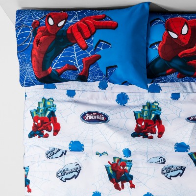 Marvel Spider-Man Full Astonish Sheet Set Blue/Red