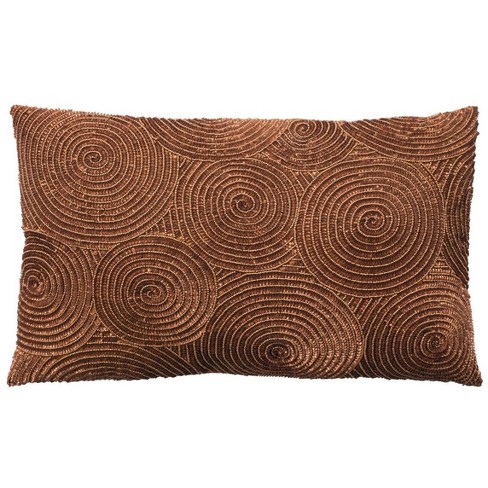 Omi Pillow - Burnt Orange - 12"X20" - Safavieh - image 1 of 3