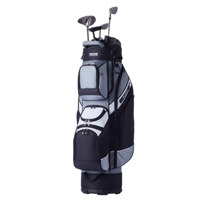 VEVOR Golf Cart Bag with 14 Way Organizer Divider Top, 41” 13 Pockets Premium Nylon Cart Bag,Golf Bags with Handles & Dust Cover & Detachable Straps